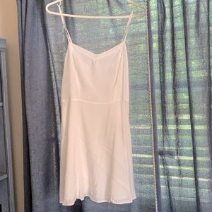 Forever 21 white cutout mini dress